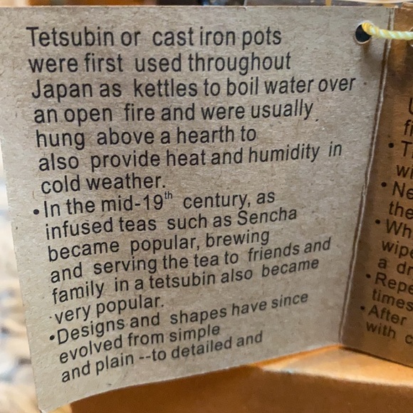 RIKYU cast iron tea kettle - Picture 3 of 4